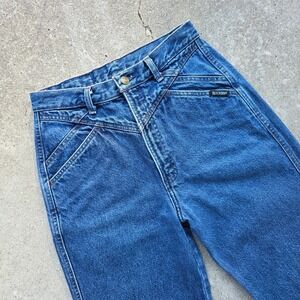 Rocky Mountain Jeans 80s High Rise Mom Size 28 Medium Wash Bareback VTG 28x27.5